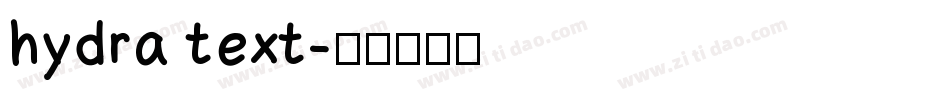 hydra text字体转换